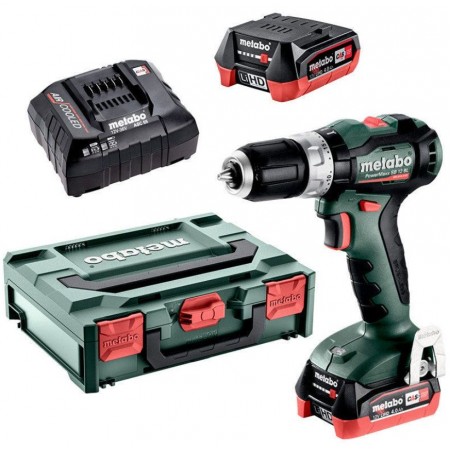 Metabo PowerMaxx SB 12 BL Akumulatorowa wiertarka udarowa (12V/2x4,0 Ah) MetaBox 60104680