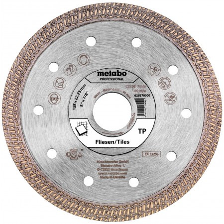 Metabo Diamentowa tarcza do cięcia 125x22,23 mm, „TP”, płytka „Professional” 628579000