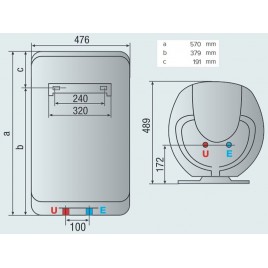 ARISTON SHAPE ECO EVO 50 V Elektryczny podgrzewacz wody, 1,8kW 3626073