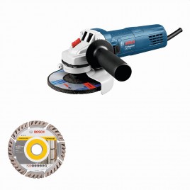 BOSCH GWS 750-125 PROFESSIONAL szlifierka kątowa, 1x dysk diamentowy 060139400D