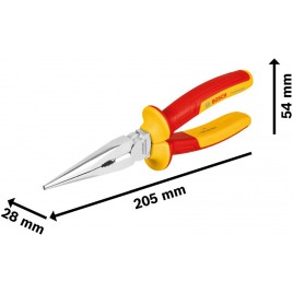 BOSCH Szczypce długie (proste) VDE, 200 mm 1600A02NE3