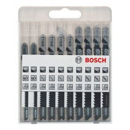 BOSCH 10-częściowy zestaw brzeszczotów do wyrzynarek Basic for Wood 2607010629