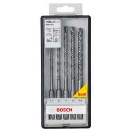 BOSCH 5-częściowy zestaw wierteł do młotów Robust Line SDS-plus-5 2607019929