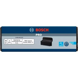 BOSCH Zestaw nasadek PRO Impact Socket Set, 3/8", głębokie, 9 szt. 2608003037