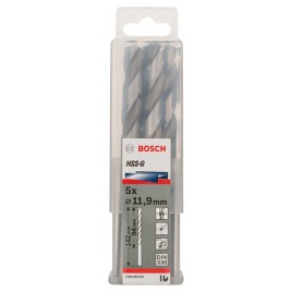 BOSCH Wiertło PRO Metal HSS-G, długość standardowa, 11,9 × 101 × 151 mm 2608585537