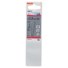 BOSCH Wiertła do metalu HSS-G, DIN 338, 1,5 x 18 x 40 mm 2608585907