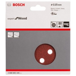 BOSCH Papier ścierny C430, opakowanie 5 szt. 115 mm, 80 2608605105