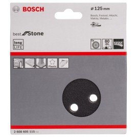 Bosch Papier ścierny F355, opakowanie 5 szt. 125 mm, 80 2608605115