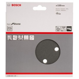 Bosch Papier ścierny F355, opakowanie 5 szt. 150 mm, 240, 2608605128