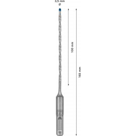 BOSCH Wiertła udarowe EXPERT SDS plus-7X 3,5 x 100 x 165 mm 2608900056