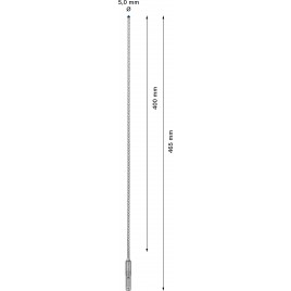 BOSCH Wiertła udarowe EXPERT SDS plus-7X 5 x 400 x 465 mm 2608900064