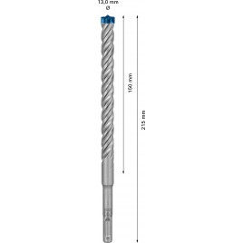 BOSCH Wiertła udarowe EXPERT SDS plus-7X 13 x 150 x 215 mm 2608900117