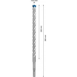 BOSCH Wiertła udarowe EXPERT SDS plus-7X 14 x 200 x 265 mm 2608900121