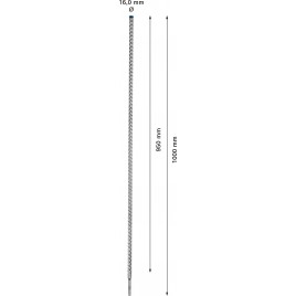 BOSCH Wiertła udarowe EXPERT SDS plus-7X 16 x 950 x 1000 mm 2608900135