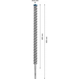 BOSCH Wiertła udarowe EXPERT SDS plus-7X 24 x 400 x 450 mm 2608900150