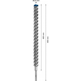 BOSCH Wiertła udarowe EXPERT SDS plus-7X 30 x 400 x 450 mm 2608900155