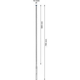 BOSCH Wiertło udarowe EXPERT SDS max-8X 14 x 600 x 740 mm 2608900209