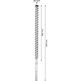 BOSCH Wiertło udarowe EXPERT SDS max-8X 26 x 400 x 520 mm 2608900246