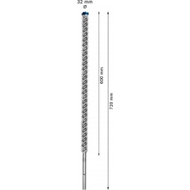 BOSCH Wiertło udarowe EXPERT SDS max-8X 32 x 600 x 720 mm 2608900256