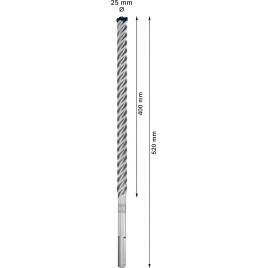 BOSCH Wiertło udarowe EXPERT SDS max-8X 25 x 400 x 520 mm, 5 szt. 2608900269