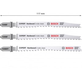 BOSCH Zestaw 2 szt. Brzeszczotów EXPERT 'Hardwood 2-side clean' T308BF/BFP 2608900549