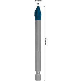 BOSCH Wiertło EXPERT HEX-9 HardCeramic 8 x 90 mm 2608900592