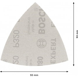 BOSCH Siatka szlifierska EXPERT M480 do szlifierek delta 93 mm, G 320, 5 szt. 2608900723