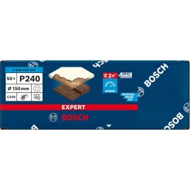 BOSCH Papier ścierny EXPERT C470 z 8 otworami, 150 mm, G 240, 50 szt. 2608900923