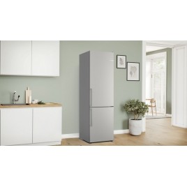 Bosch Serie 4 Chłodziarko-zamrażarka wolnostojąca 203 x 60 cm Stal KGN39VIBT