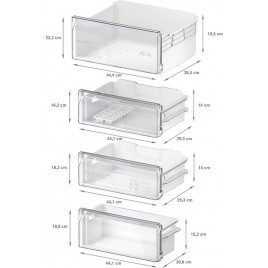 Bosch Serie 2 Chłodziarko-zamrażarka do zabudowy z dolną zamrażarką 193.5x54.1cm KIN96NSE0