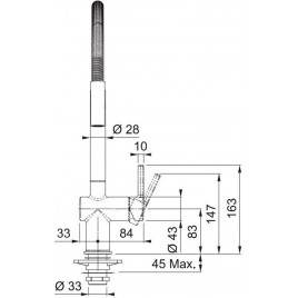 Franke FN 3407.031 ACTIVE SEMI PRO chrom, Bateria kuchenna z funkcją prysznica 115.0653.40