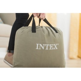 INTEX PILLOW REST CLASSIC AIRBED FULL Materac nadmuchiwany, welurowy 137 x 191 cm 64142