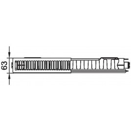 Kermi Therm X2 LINE-K Grzejnik kompaktowy 11 905 x 2005 PLK110902001N1K