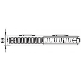 Kermi Therm X2 LINE-K Grzejnik kompaktowy 12 605 x 705 PLK120600701N1K