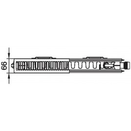 Kermi Therm X2 Line-V Grzejnik płytowy 12 405 x 1605, prawy PLV120401601R1K