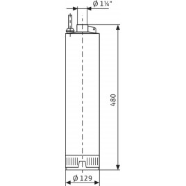 WILO TWI 5 "-304 EM FS pompa głębinowa ze stali nierdzewnej, wielostopniowa 4144935