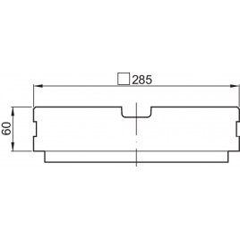 ACO Gala Nadstawka niska 28,5 x 28,5 x 6 cm 02717