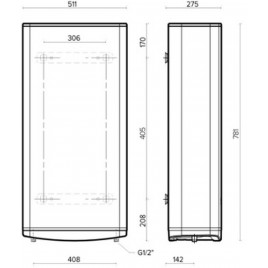 ARISTON VELIS DUNE 50 EU Podgrzewacz wody elektryczny, 45l 4018003