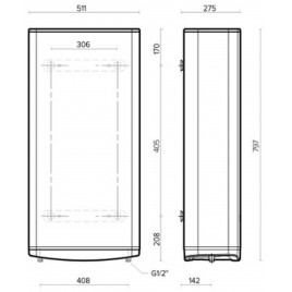 ARISTON VELIS DUNE WIFI 80 EU Podgrzewacz wody elektryczny, 65l 4018001