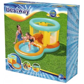 BESTWAY Dmuchana trampolina z basenikiem Jumptopia, 239 x 142 x 102 cm 52385