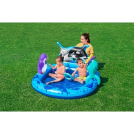 BESTWAY Polar Pals Dmuchane centrum zabaw z basenem, 134 x 131 x 73 cm 53156