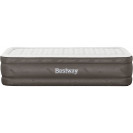 BESTWAY Fortech Twin Dmuchany materac z wbudowaną pompką, 191 x 97 x 46 cm 69048