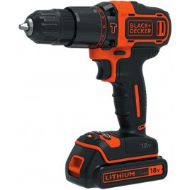 Black & Decker BDCHD18K1B2 Wiertarko-wkrętarka udarowa (40Nm/18V/2x2,0Ah)Walizka