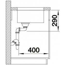 OUTLET BLANCO Andano 700-IF zlewozmywak bez korka automatycznego ­ 522969