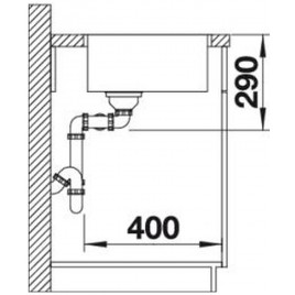 OUTLET BLANCO Andano 340/340-IF zlewozmywak z stali nierdzewnej bez korka autom. 522981