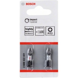 BOSCH Impact Control Insert Bit 25 mm, 2xPZ2 2608522401