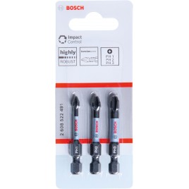 BOSCH Zestaw bitów PH1, PH2, PH3 50 mm, 3 szt 2608522491