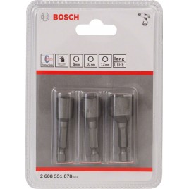 BOSCH 3-elem. zestaw nasadek do wkrętarek 8/10/13 mm 2608551078