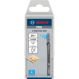 BOSCH Brzeszczot do wyrzynarek PRO Wood precise T144DP 100 mm, 25 szt. 2608633A39