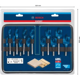 BOSCH Zestawy wierteł łopatkowych EXPERT Self Cut Speed, 13 szt. 2608900336